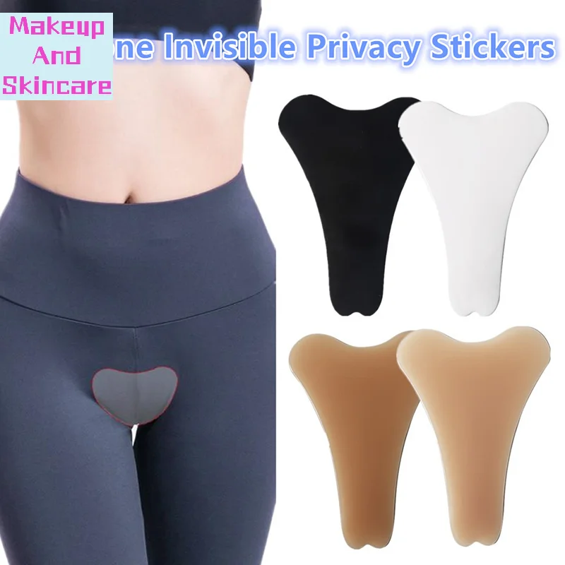 「Reusable Traceless Invisible Adhesive Silicone Camel Toe Concealer Women Leggings Swimwear Activewear Waterproof Cover Pad」