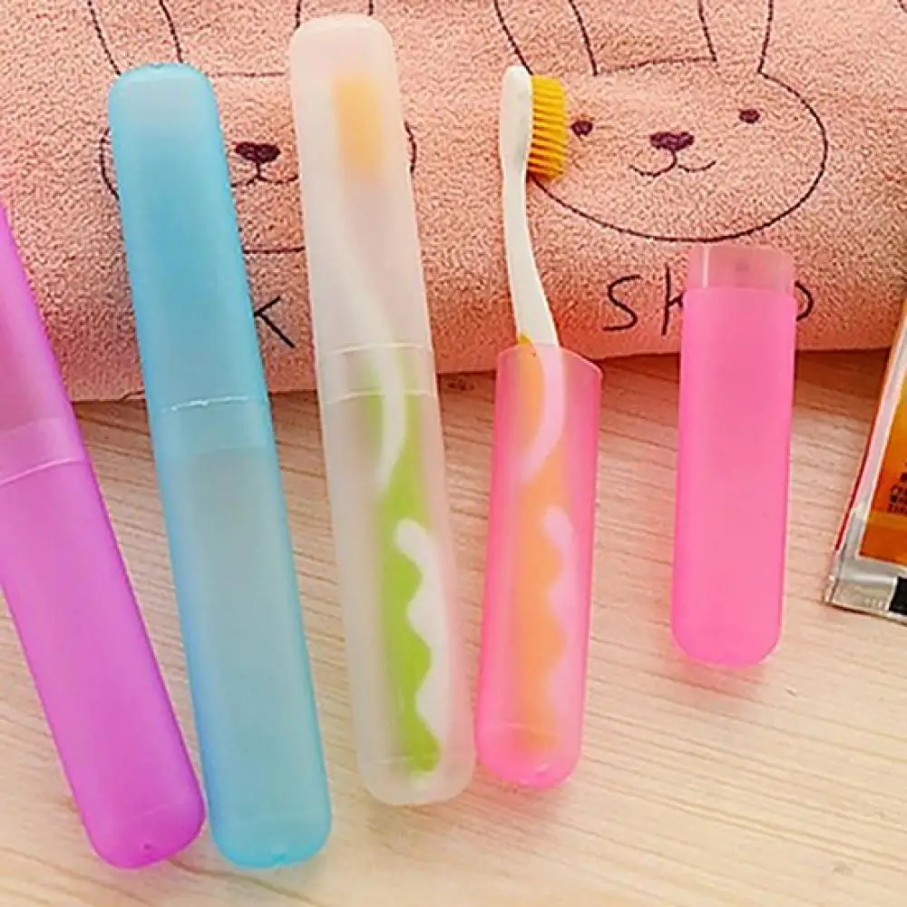 Toothbrush Box Travel Toothbrush Tube Cover Case Toothbrush Case Protect Box Health Tooth Brushes Toothbrush Holder Put 1- 2 Pcs