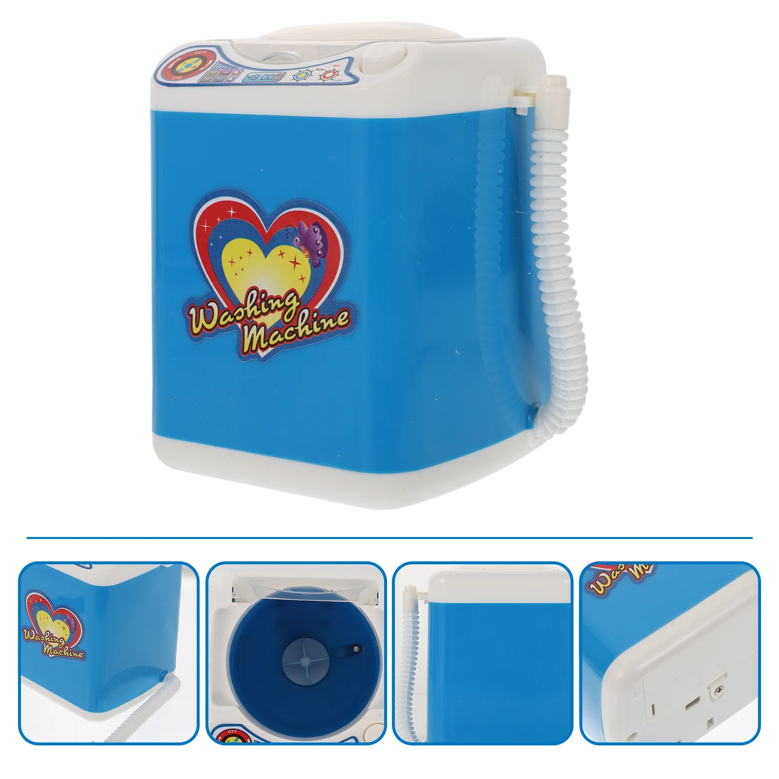 Mini lavadora de simulación, juguete simulado para niños, juego de simulación de casa, juguetes de plástico para trabajar