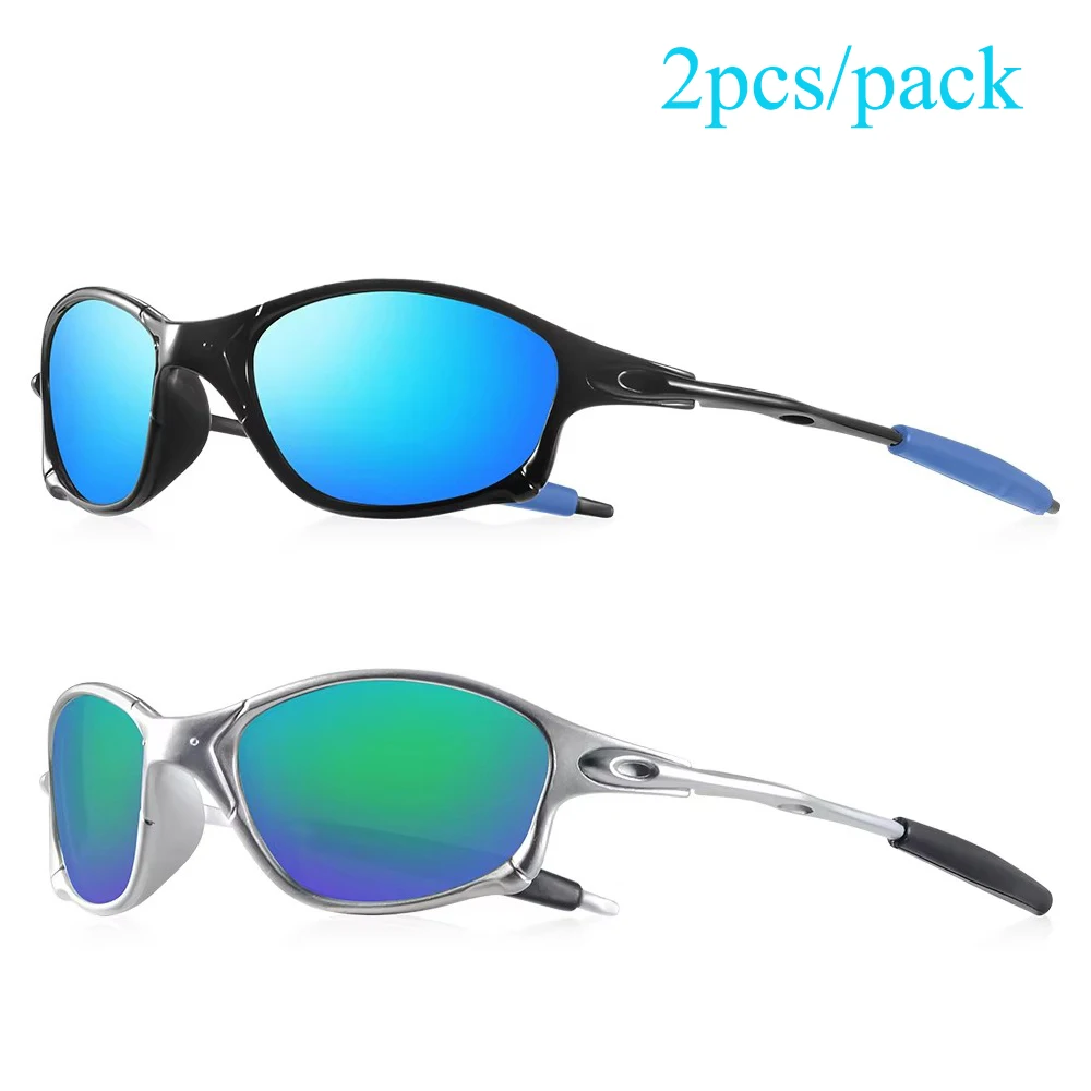2 PCS/PACK Adult Novelty Outdoor Sport Sunglasses Men Women Hiking Eyewear Cycling Sun Glasses Bike Goggles Bicycle Shades