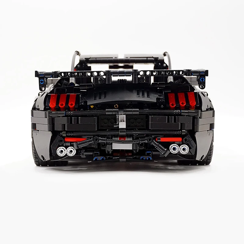 Technical MOC-165802 Black SuperCar Custom Vehicle Model Building Blocks Brick DIY Toys Birthday Christmas Gifts