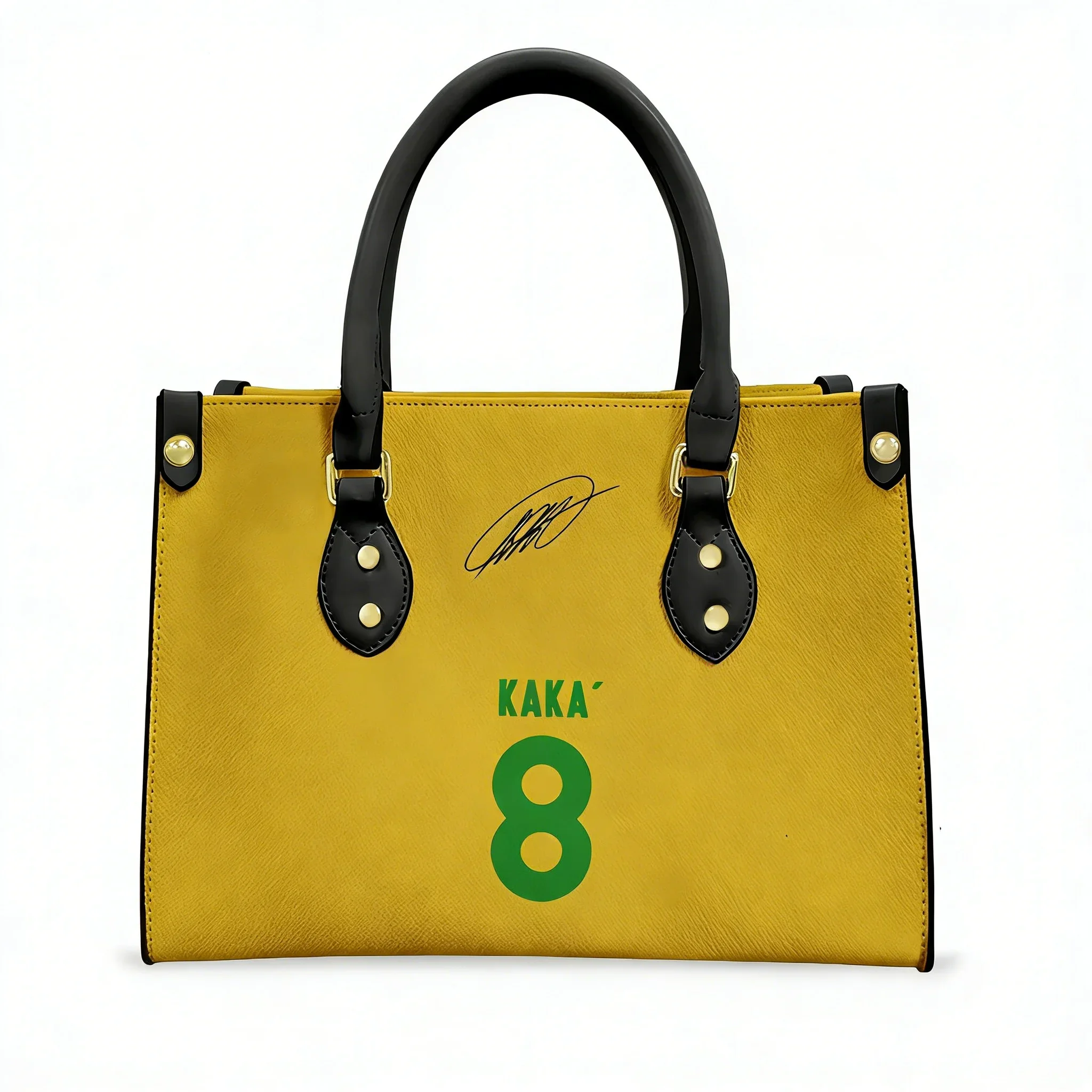 

Kaka No.22 Handbag Womens Mens Tote Bag Brazil Soccer Star Fashion Shoulder Bag Business Leather Purse Travel Grocery Bag Gift