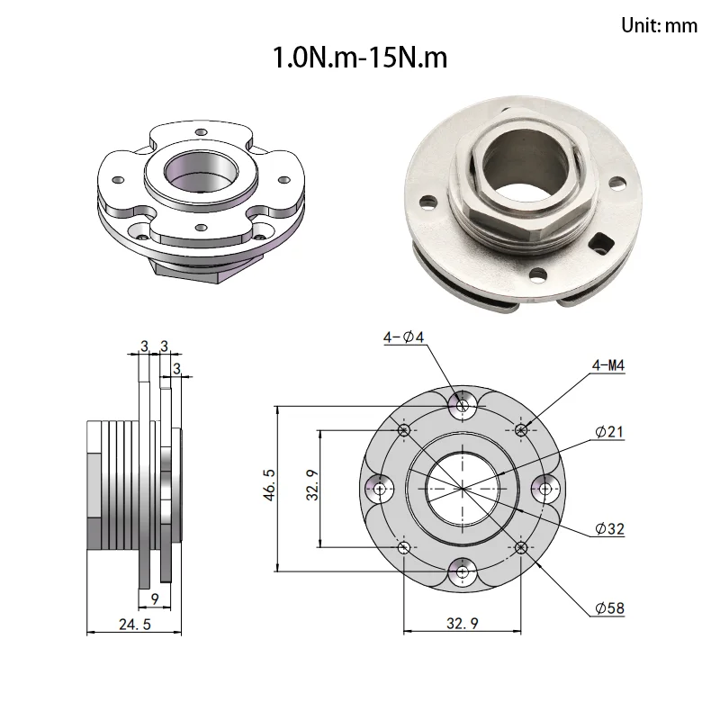360 °   يمكن لمفصلة تخميد القرص للمعدات الكهربائية والطبية الصناعية أن تتوقف عن الدوران بحرية