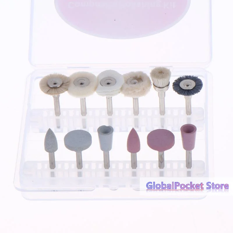 [TG823]12Pcs/box DIY Accessories Silicone Mixed Grinding Head Set Suitable For Grinding And Polishing Of Metal/Ceramics