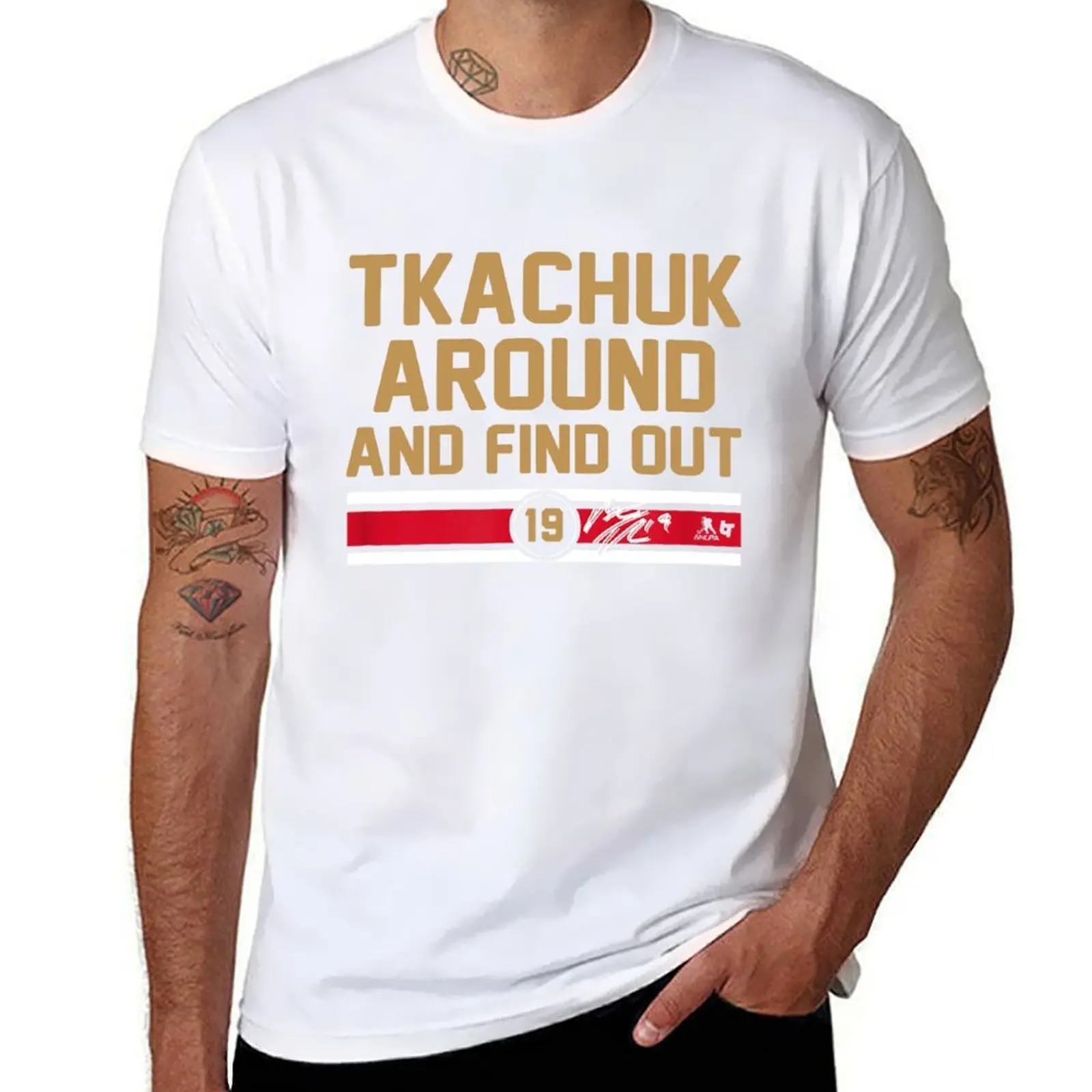 

Matthew Tkachuk Around and Find Out - Florida Hockey T-Shirt man t shirts for men casual t shirts for man slim fit T-Shirt