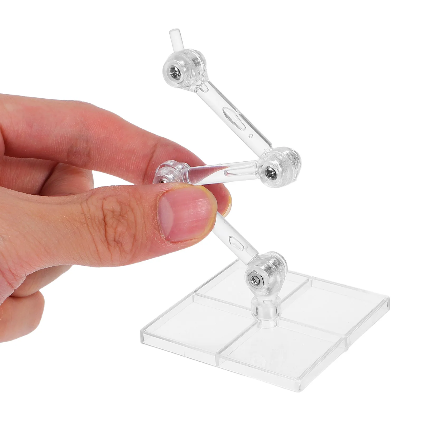 4Pcs Clear Adjustable Display Stand Foldable Expandable Support Bracket Figure Holder Rack Display Base for Home Exhibition
