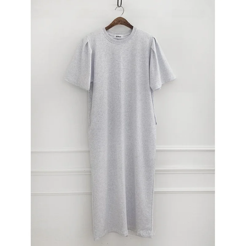 Faionable falda larga cómoda Dr Dongda Gate Original Bubble ort Sve para mujer primavera 2023 algodón 00% vestido de moda