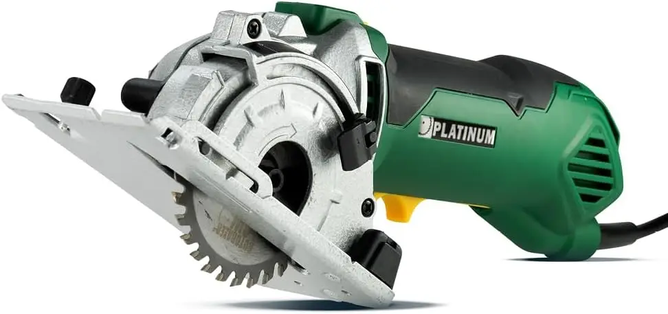 SAW Platinum Compact Circular Saw Set - New Model for 2024! Extra Powerful - Deeper Cuts! Cut Drywall, Tile, Grout, Metal, Pipes