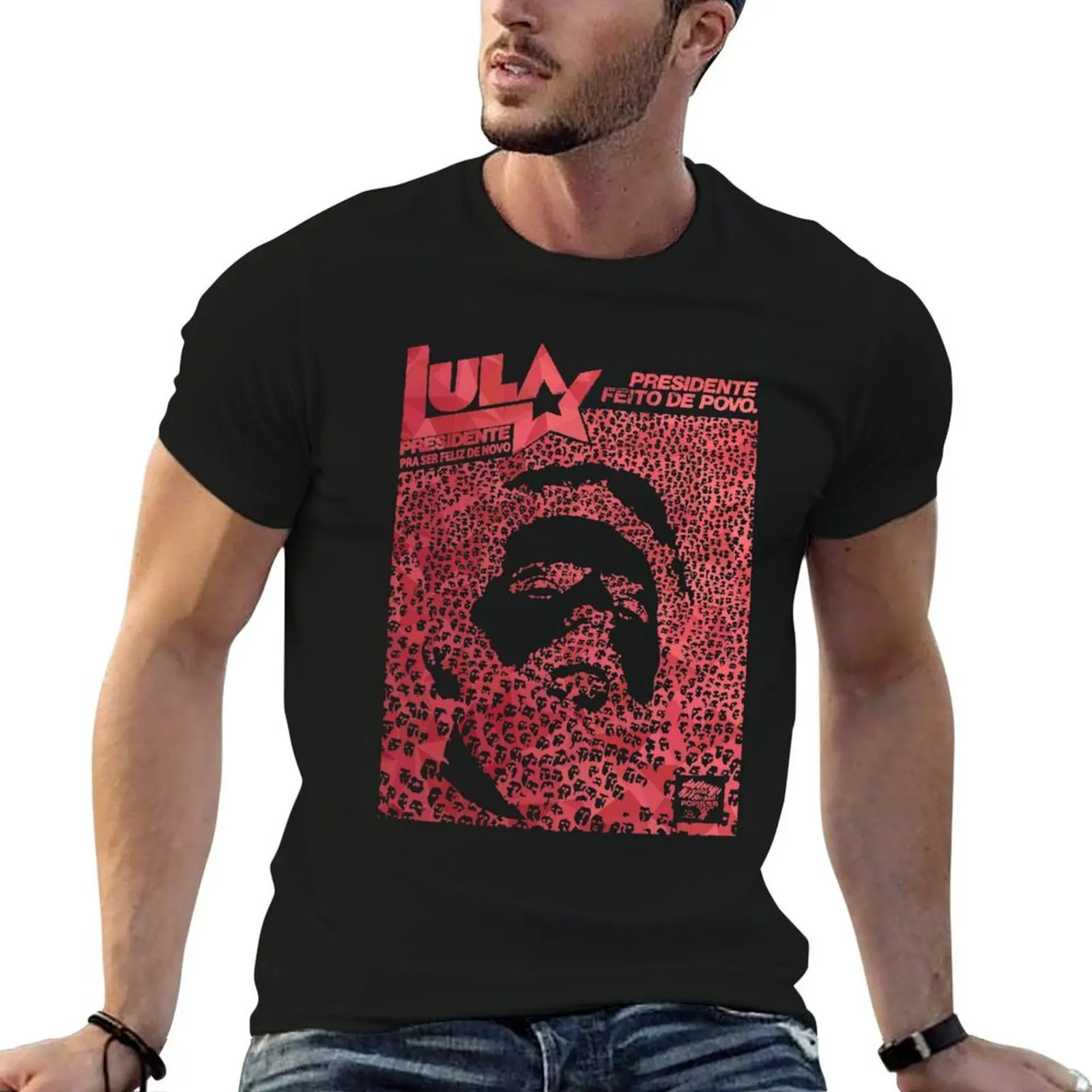 

Lula President T-Shirt t shirt man luxury cotton t shirts high quality man t shirts for men T-Shirt