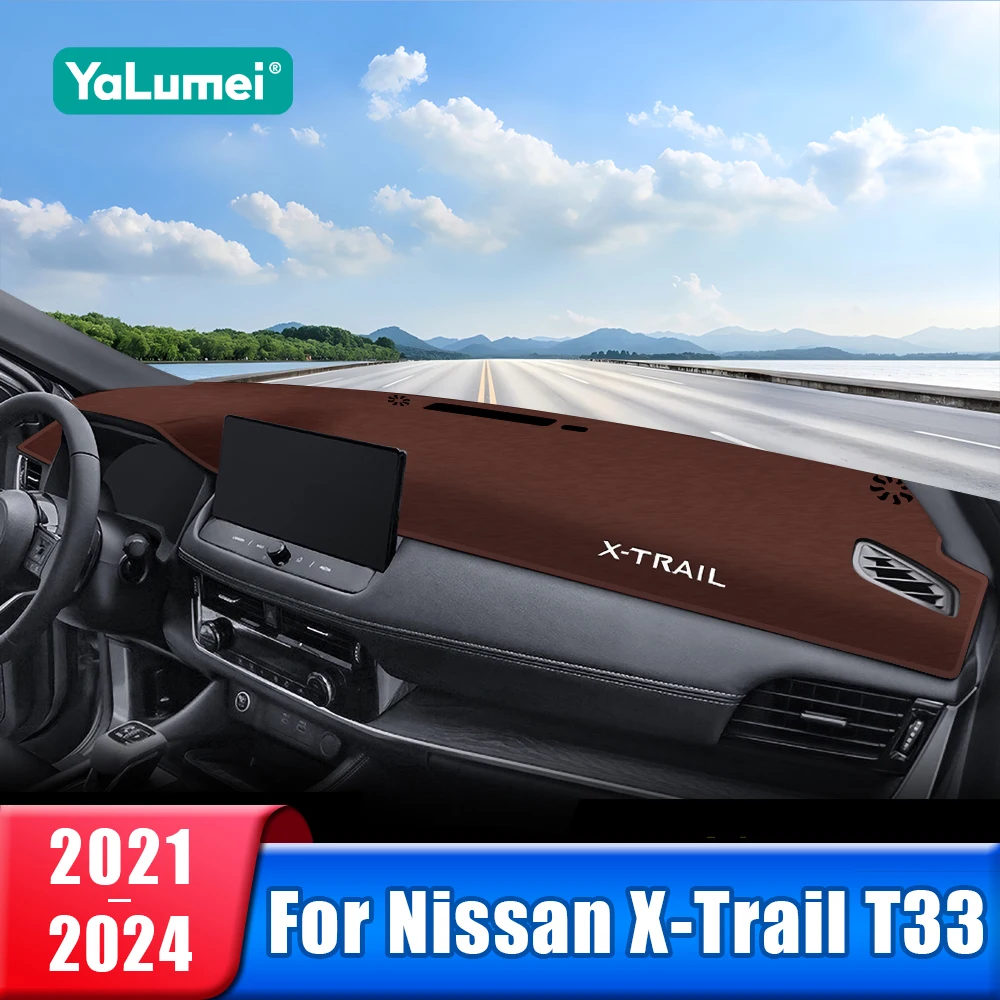 

Car Dashboard Cover For Nissan X-Trail T33 2021 2022 2023 2024 Instrument Desk Sun Shade Mat Dash Non-slip Pad Accessories