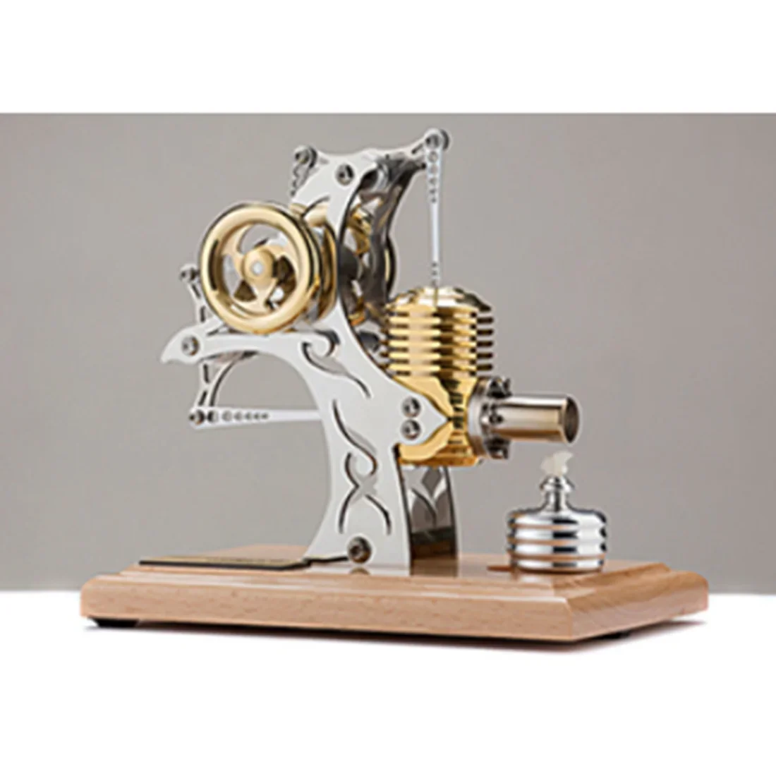 Four Cylinder Stirling Engine Metal Assembly Model Precision Toy DIY Assembly Movable Metal Mechanical Engine Toy