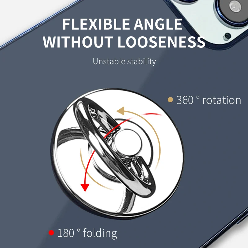 Ultradünner Metallring für Handyhalter, Aufkleber auf der Rückseite, Halterung, 360-Grad-Drehung, kompatible Smartphone-Hülle für iPhone Xiaomi – Detail 5