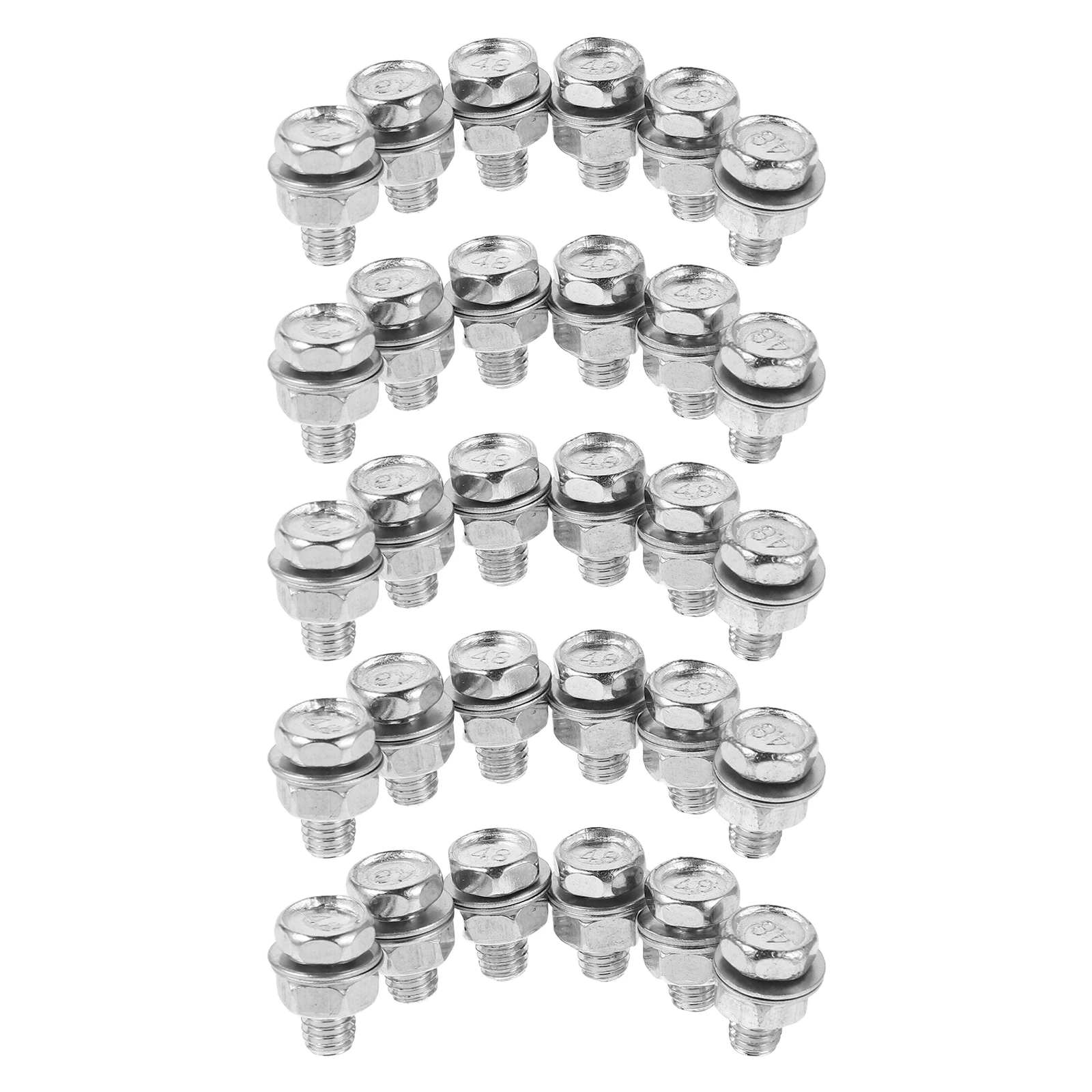 

30pcs Assembly Cable Fastener Grey Alloy Variable Brake Cable Fixing Nut Wire Anchor Bolt Adjusting Screws