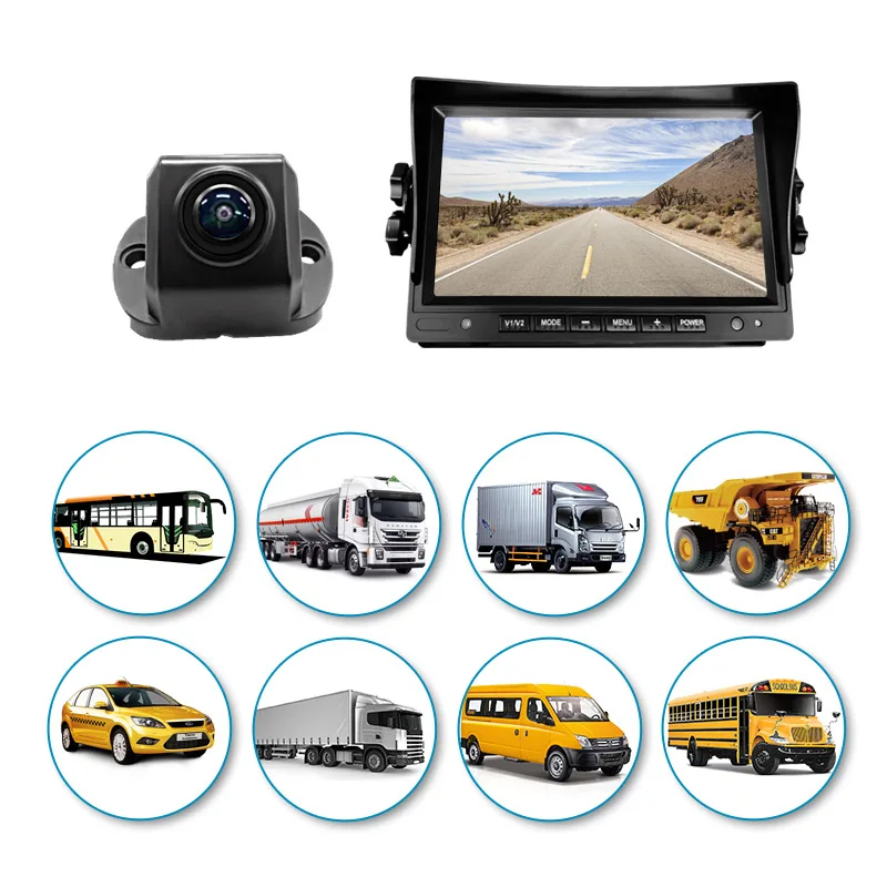 CareDrive achteruitrijcamera Waterdicht nachtzicht Groothoek achteruitrijcamera 4-pins connector RV Camper Truck Trailer