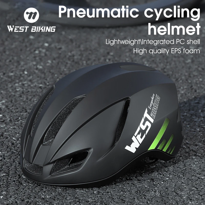 WEST BIKING Cycling Helmet Ultralight Integrated Molding MTB Road Bicycle Safe Helmet Pneumatic Professional Racing Bike Helmet