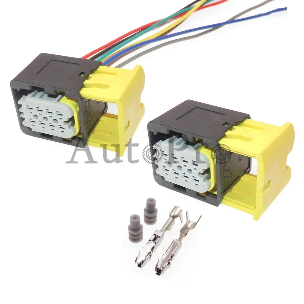 

Комплект из 8-контактных водонепроницаемых автомобильных разъемов AC для жгутов проводов, герметичные соединители 2-1418479-1 1418479-1