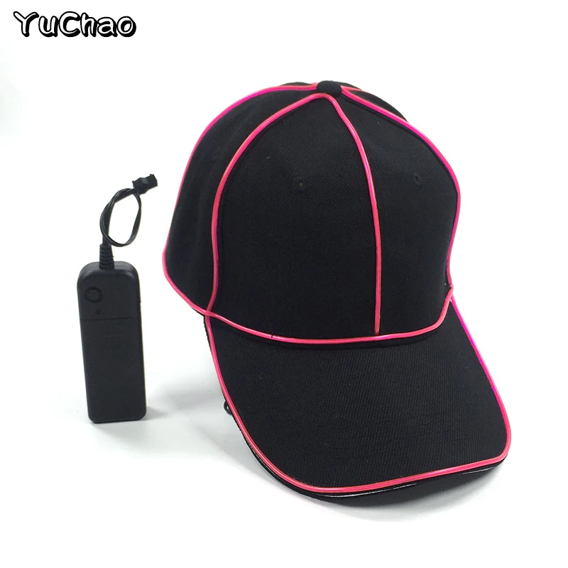Factory Outlet LED Baseball Cap And Glasses NightClub Concert Rave Accessories Glowing Baseball Cap For Couple LED Sunglasses