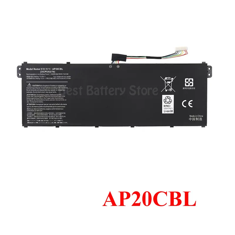

AP20CBL Аккумулятор для ноутбука Acer Aspire 5 A515-46-R14K TravelMate Spin B3 TMB311RNA-32 Swift 3 SF314-43 SF314-43-R8H2