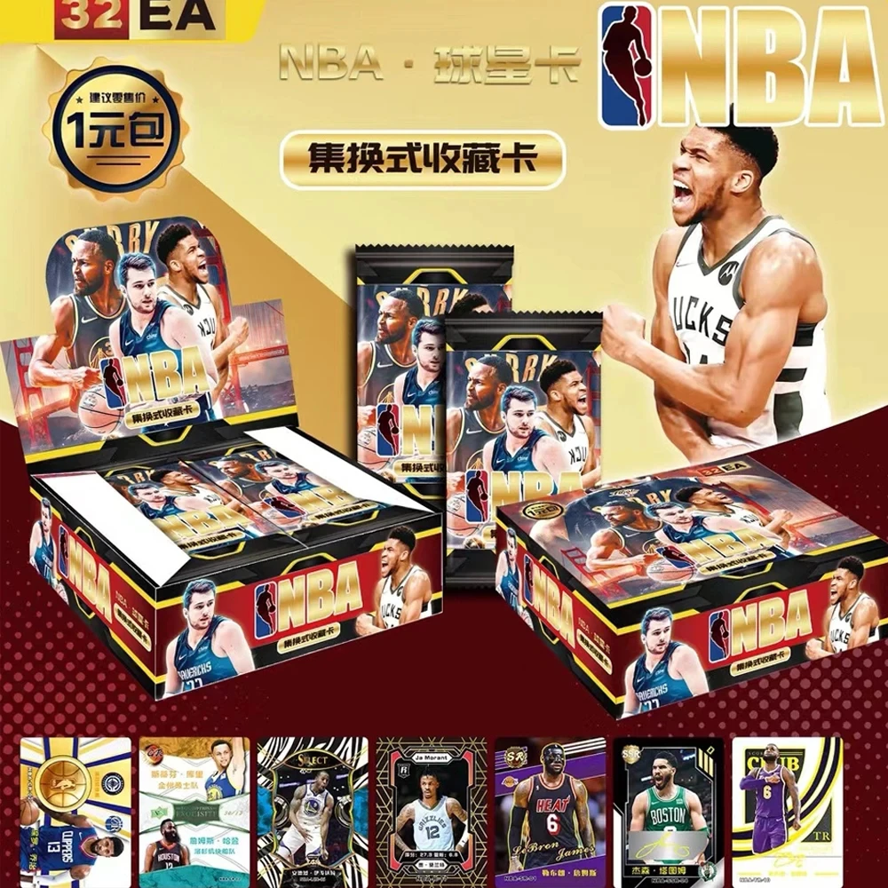 2024 New NBA Collection Cards Not a Panini DIY Cards Top Class Stephen Curry Rare Star Basketball Doncic Card Book Gift Game