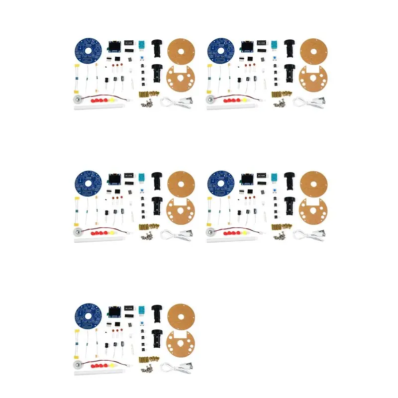 

【PUBLICITY】5X USB Humidifier Electronic DIY Welding Kit Circuit Board OLED Display Temperature And Humidity Atomizer DIY Parts