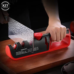 Professional Knife Sharpener 5 in 1 Adjustable Angle Black Red Kitchen Multifunctional Household Quick-edging Sharpening Stone