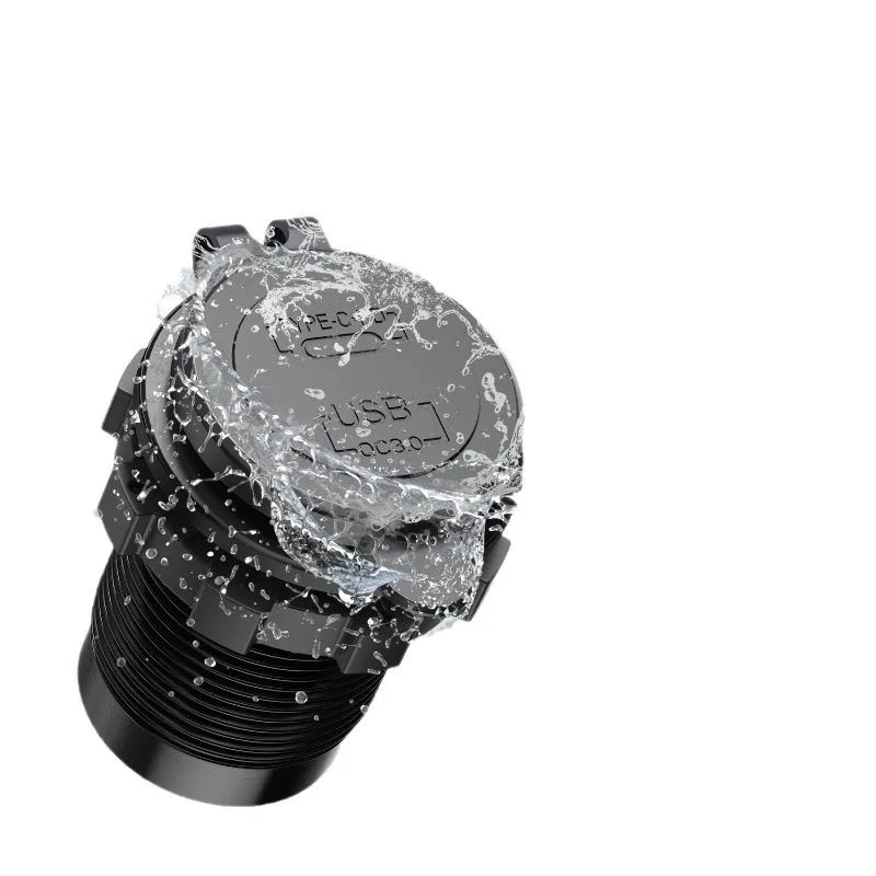 شاحن سيارة USB-C بقدرة 100 وات، محول سيارة بمنفذ مزدوج من الألومنيوم مع PD/QC 4.0، ملحق تلقائي عالمي لأجهزة الكمبيوتر المحمول #4