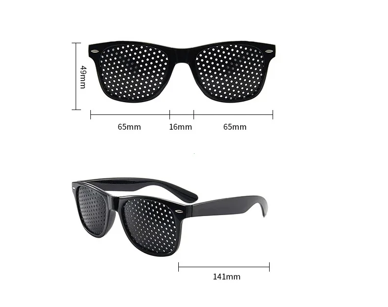 1/3/5 Stück Anti-Myopie Astigmatismus Brille Sehkorrektur Ermüdungshemmende Lochbrille mit Löchern für Männer Frauen Sehbrille – Detail 4