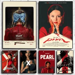 Pearl 2022 Horror Film Poster No Framed Poster Kraft Club Bar Paper Vintage Poster Wall Art Painting Bedroom Study Stickers