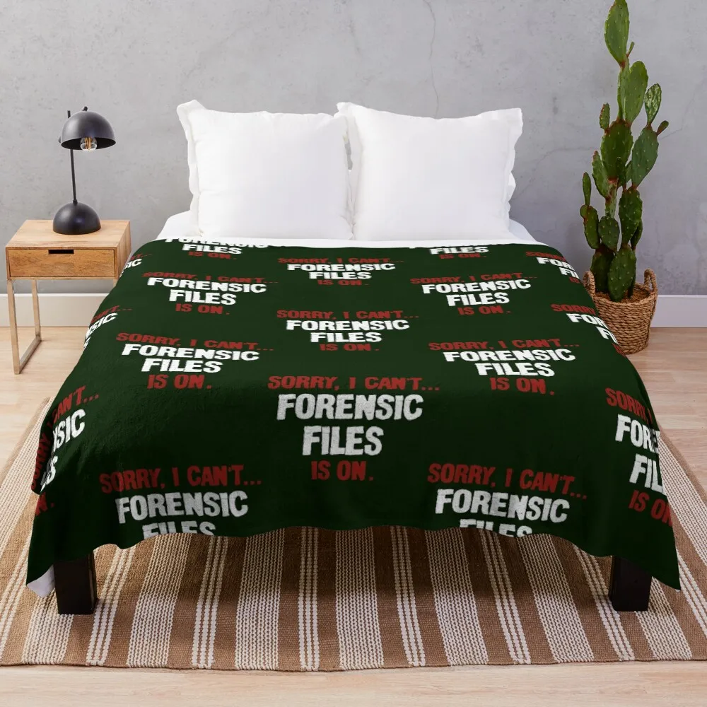 

Sorry I Cant Forensic Files Is On Popular 90s Tv Show Fan, Policeman Throw Blanket