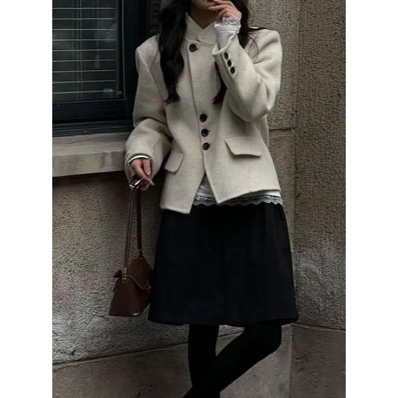 The 2025 new winter clothing item a woolen coat for women with a unique design - is considered niche