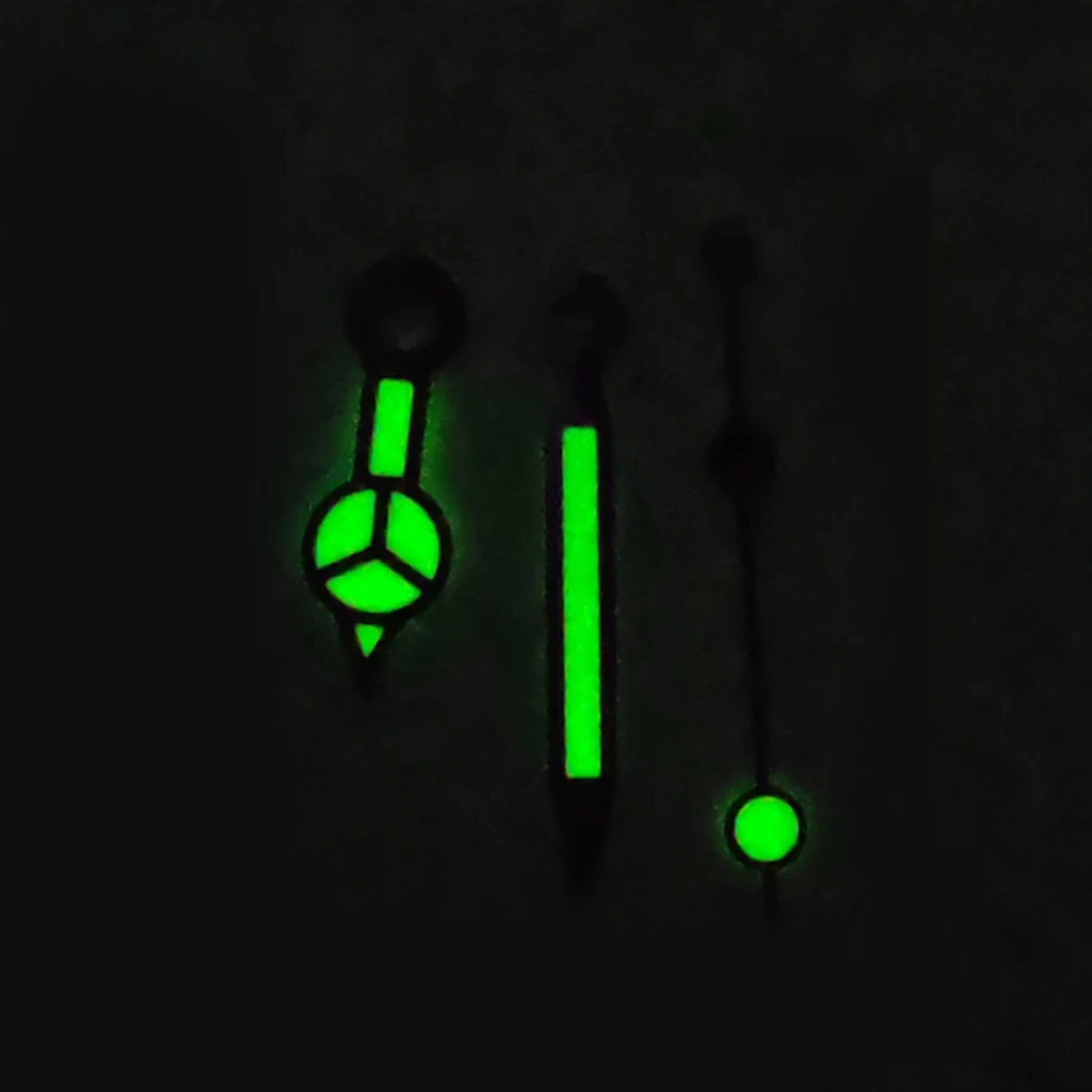 Purple Watch Hands Green Luminous Fit NH35 Miyota 8215 8205 821a ETA2824 2836 Watches Automatic Movement Pointer image 6