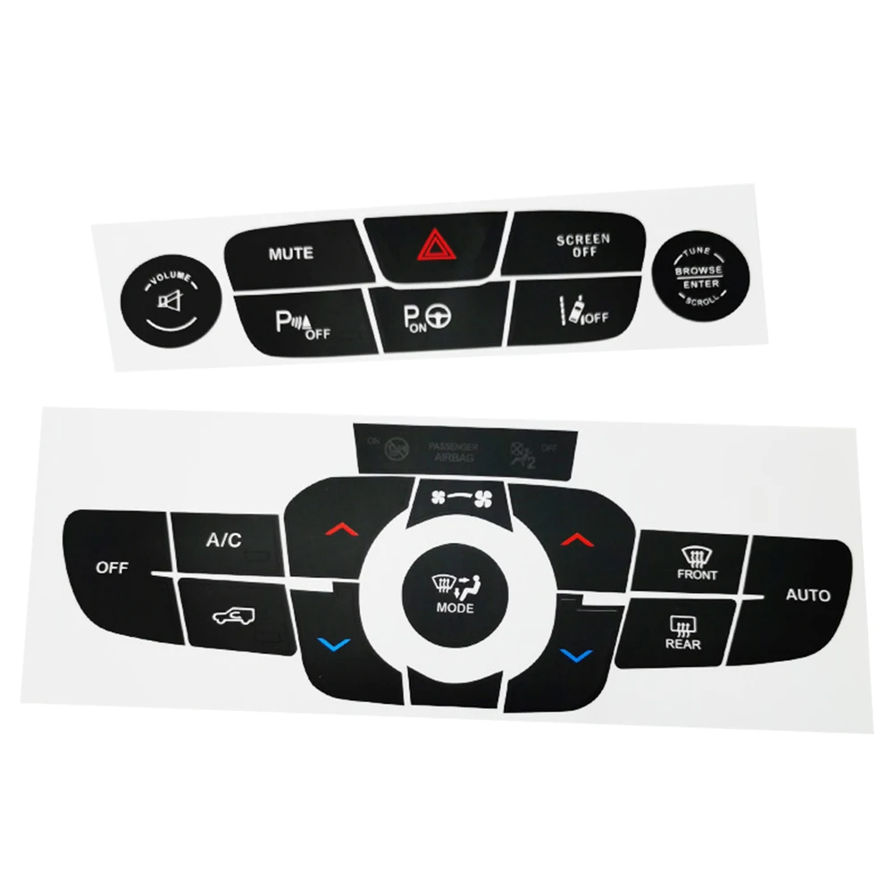 Car For Jeep For Compass 2017-2021 For Air Conditioning Reversing Button Sticker Automotive Interior Accessories
