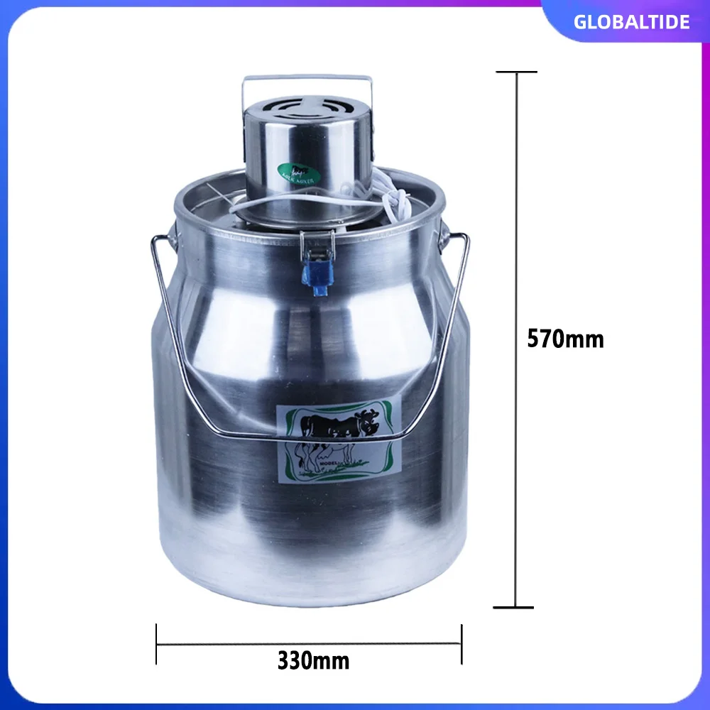 Mezclador eléctrico de aluminio para mantequilla/leche, 30L (con tapa de acero inoxidable), separador de desnatado de grasa para hacer ghee/mezcla