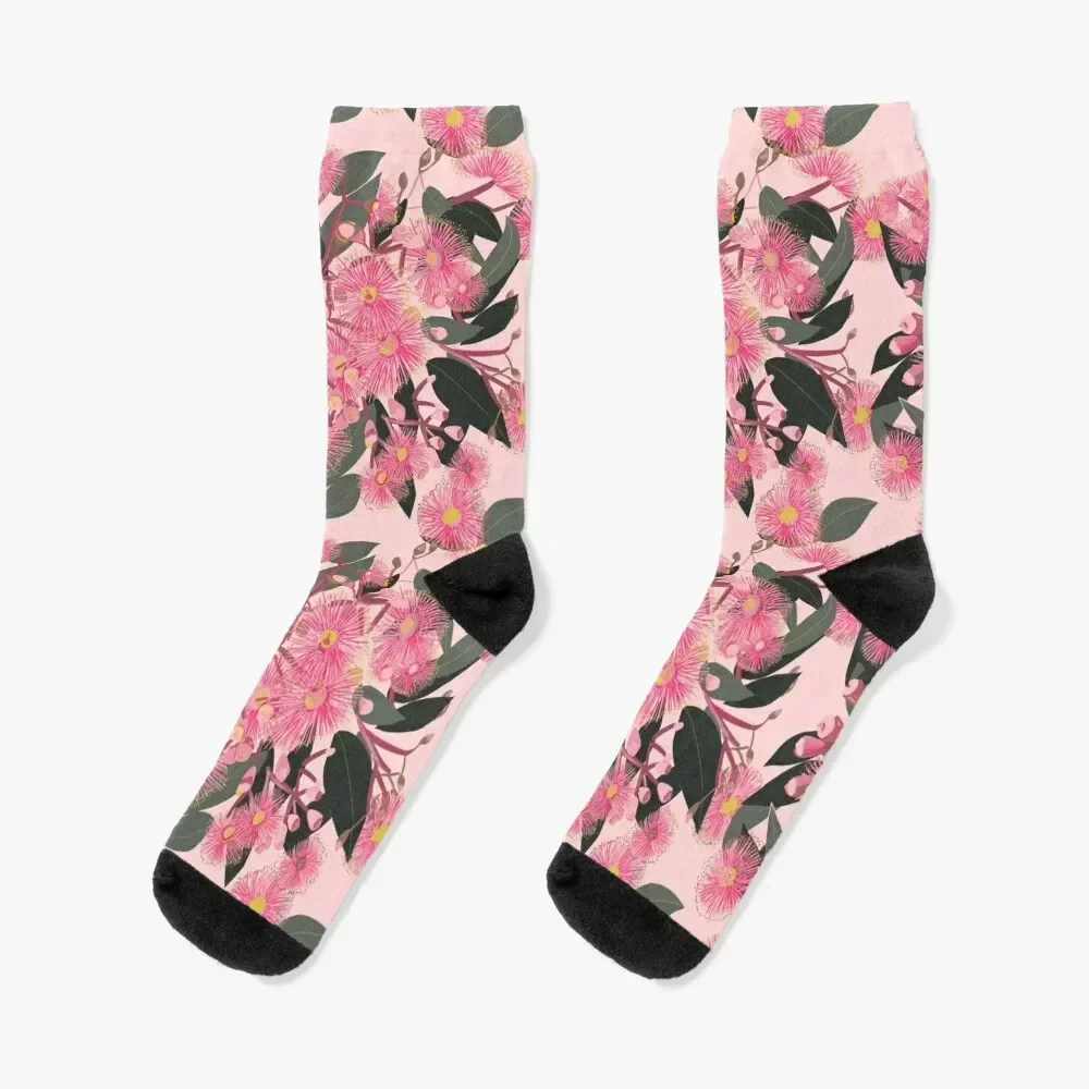 

Pink on pink flowering gums Socks luxe set golf Men Socks Luxury Brand Women's