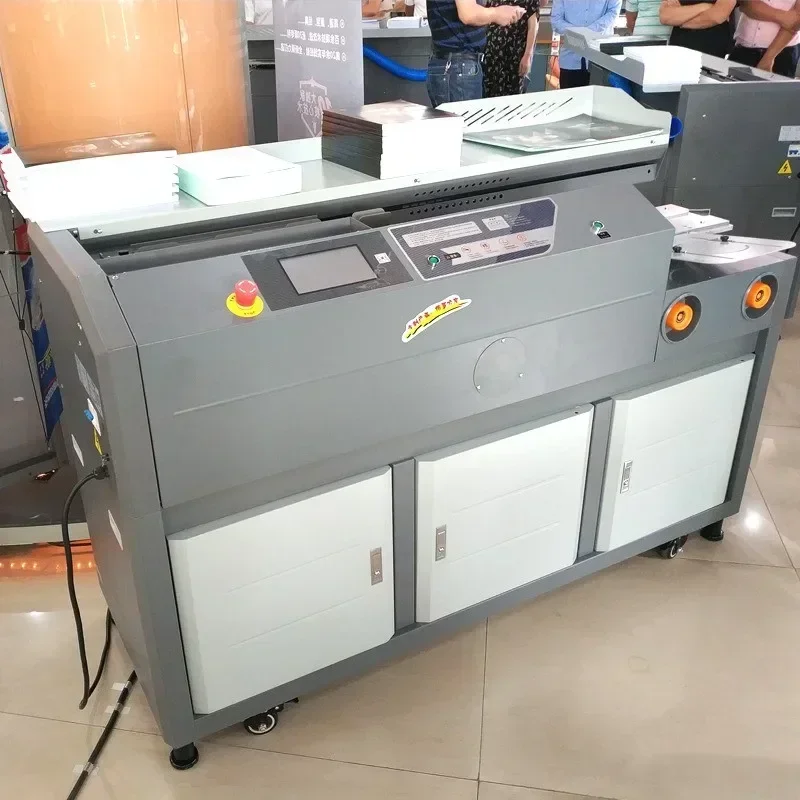 Heavy-duty A4 automatic wireless hot-melt binding machine for proposals and documents—smart, automated binding.