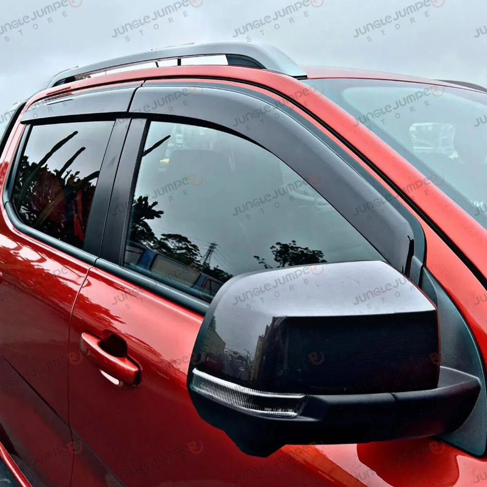 Weathershield +Bonnet Guard Bonnet Protector For Ford Ranger T9 2024 2025 Wildtrak Window Visor Wind Deflector Car Accessories