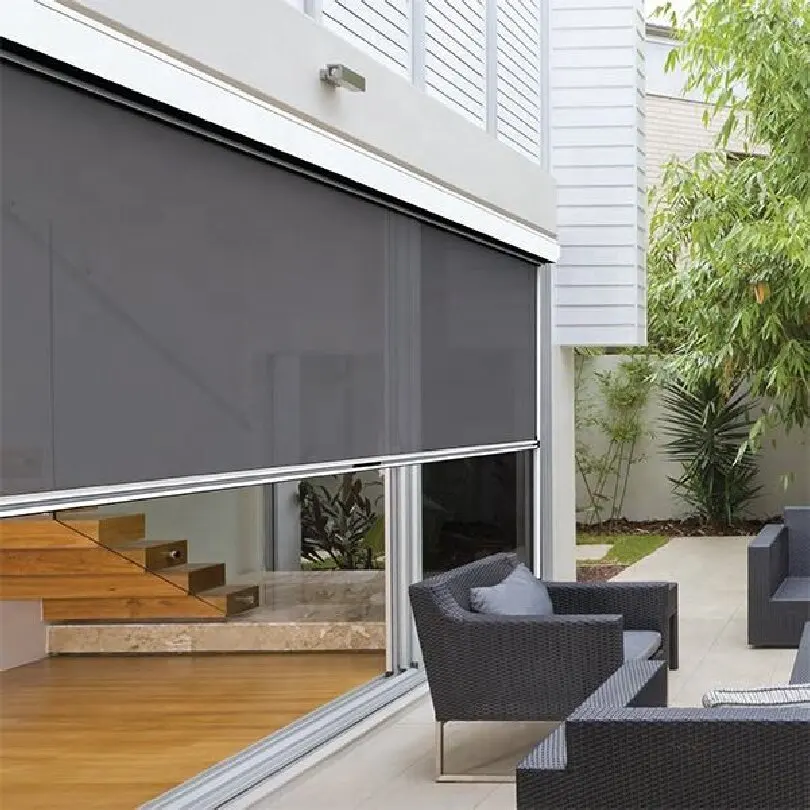 Smart Outdoor Blinds! Windproof, waterproof & UV resistant. Control with remote. Your perfect patio shield. Fast shipping.