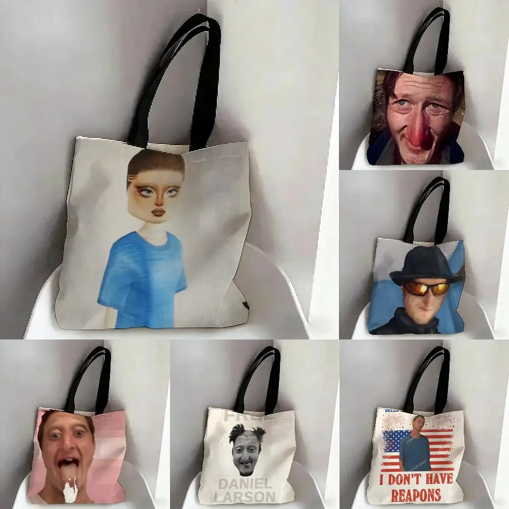 Funny MEME Music D-Daniel Larson 4 Large Capacity Tote Bag Beautiful Decoration Stylish Shoulder Bag for Women