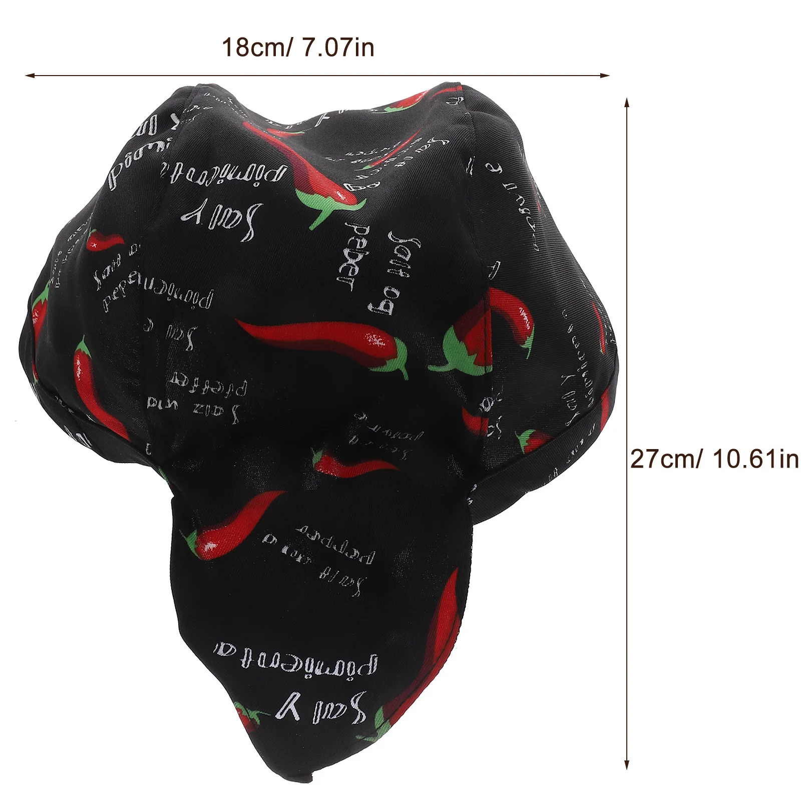 キッチンシェフハット チリデザイン 快適なコットン調理用キャップ レストランウェイター作業用 キッチンキャップ シェフハット