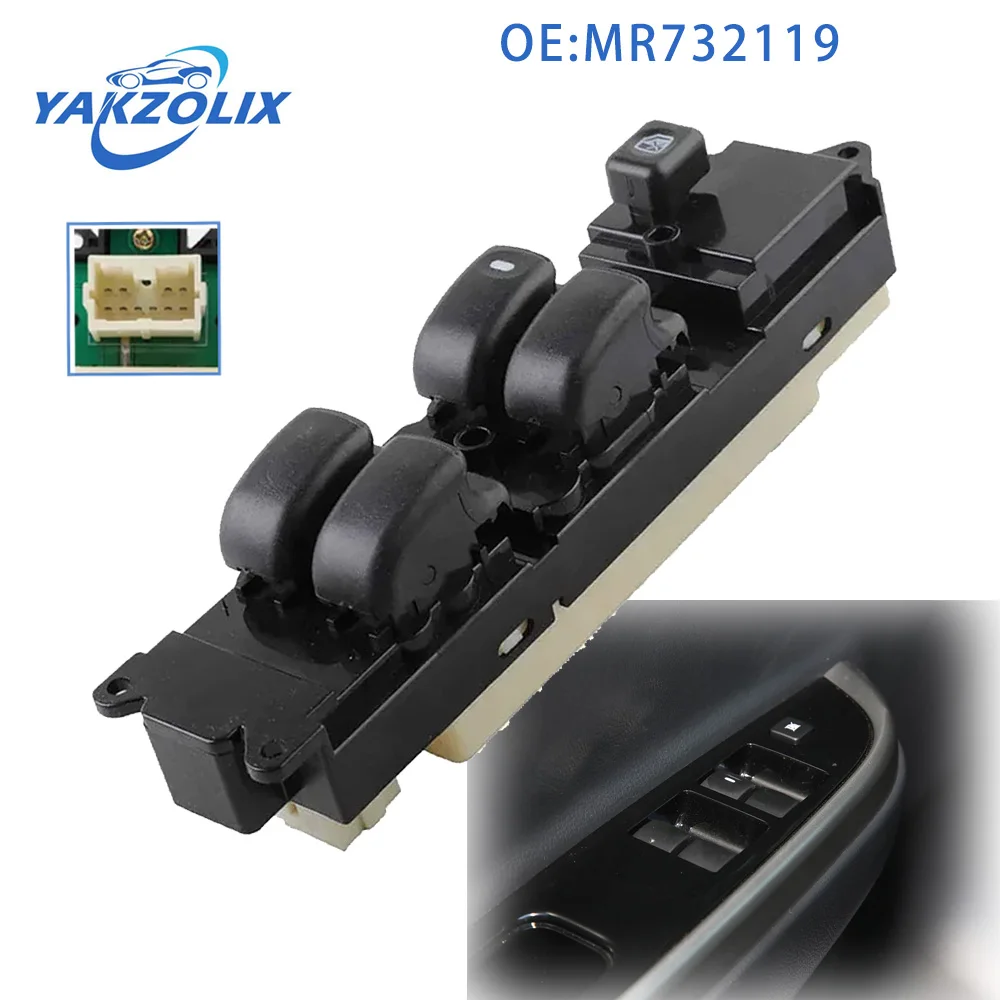 MR732119 Master Driver Side Electric Power Window Control Switch Button  for Mitsubishi Triton L200 K62T K74T Car Accessories