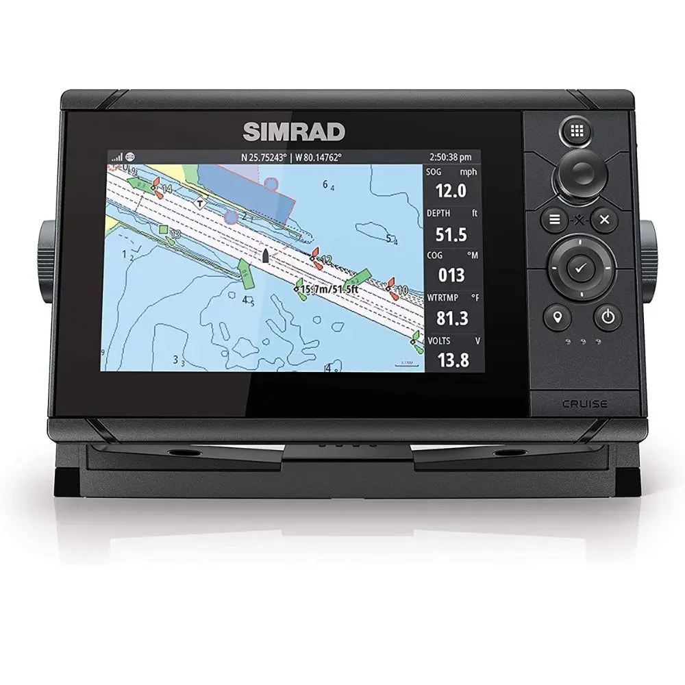 

Горячий продукт Simrad круиз 7-7-дюймовый GPS-Картплоттер с преобразователем 83/200, предварительно загруженные стандартные прибрежные карты США, 000-14996-001