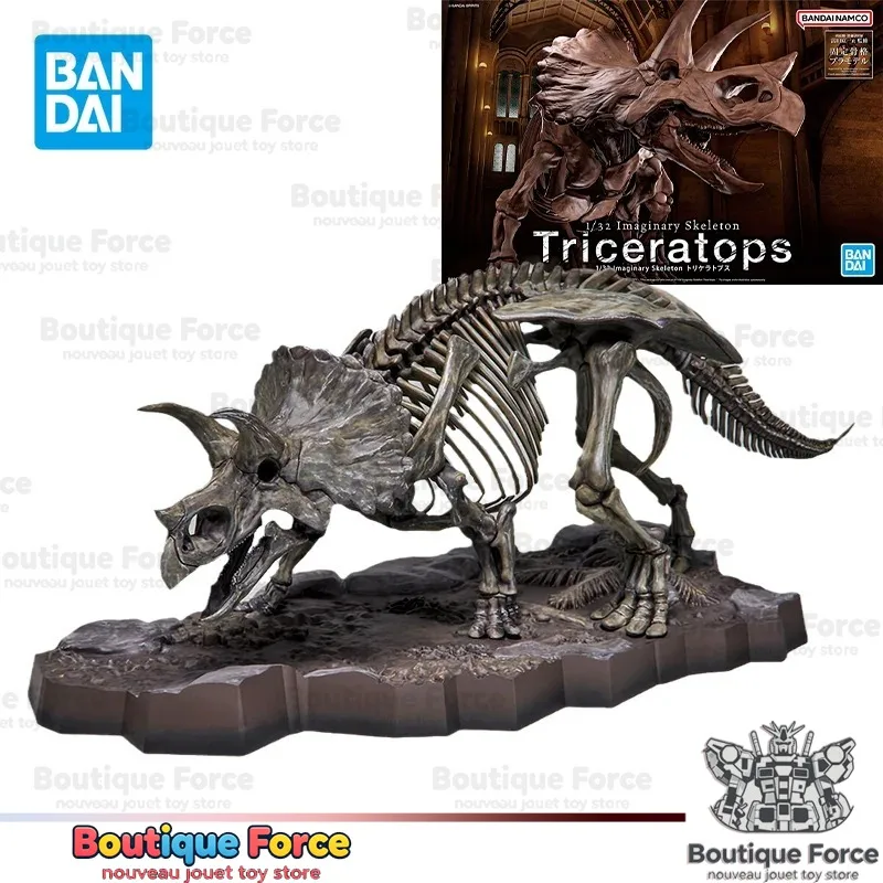 

Bandai Tamashii Nations Triceratops Action Figure 1/32 Imaginary Skeleton Assembly Model Toy Collectible Gift for Kids