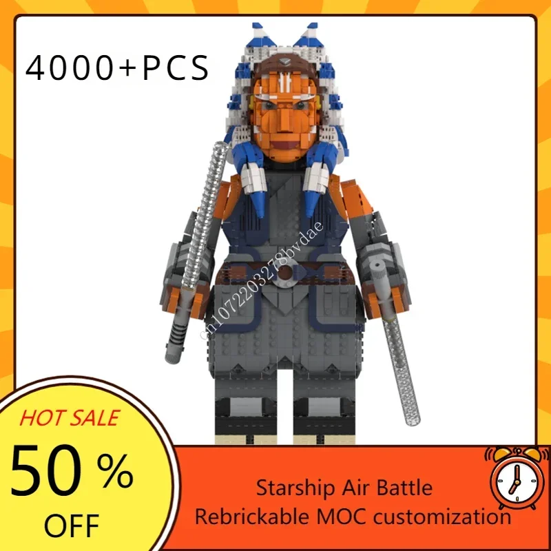 

Ahsoka Tano Megafigure Modular MOC Creative street view Model Building Blocks Architecture Education Assembly Model Toys Gifts