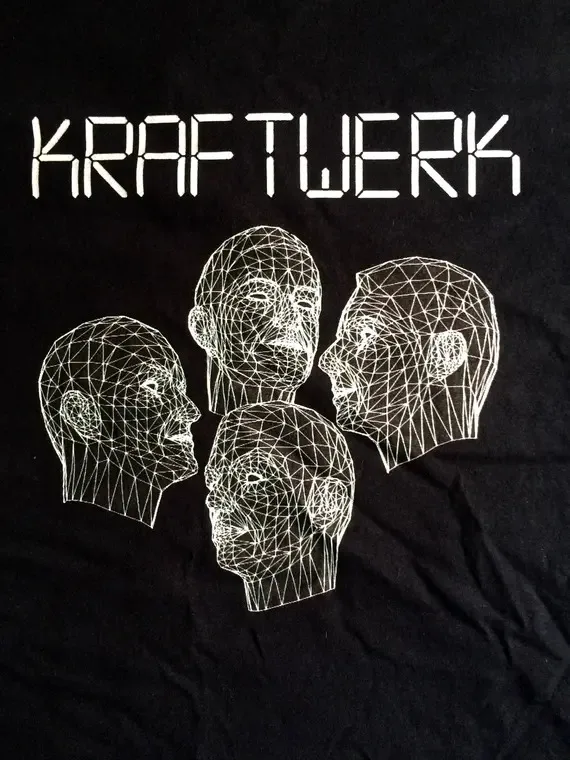 Kraftwerk Band per la famiglia maglietta nera in cotone tutte le dimensioni JK364