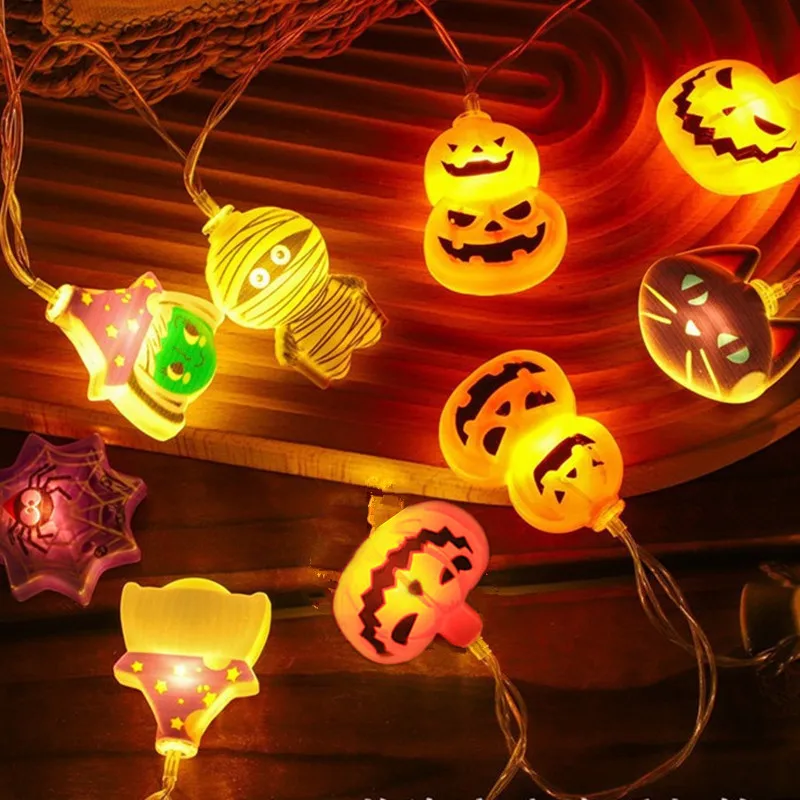 

Halloween Decor Skeleton String Lights Indoor Battery/Usb Operated Hanging Lamp For Home Decor Horror Theme Light 405