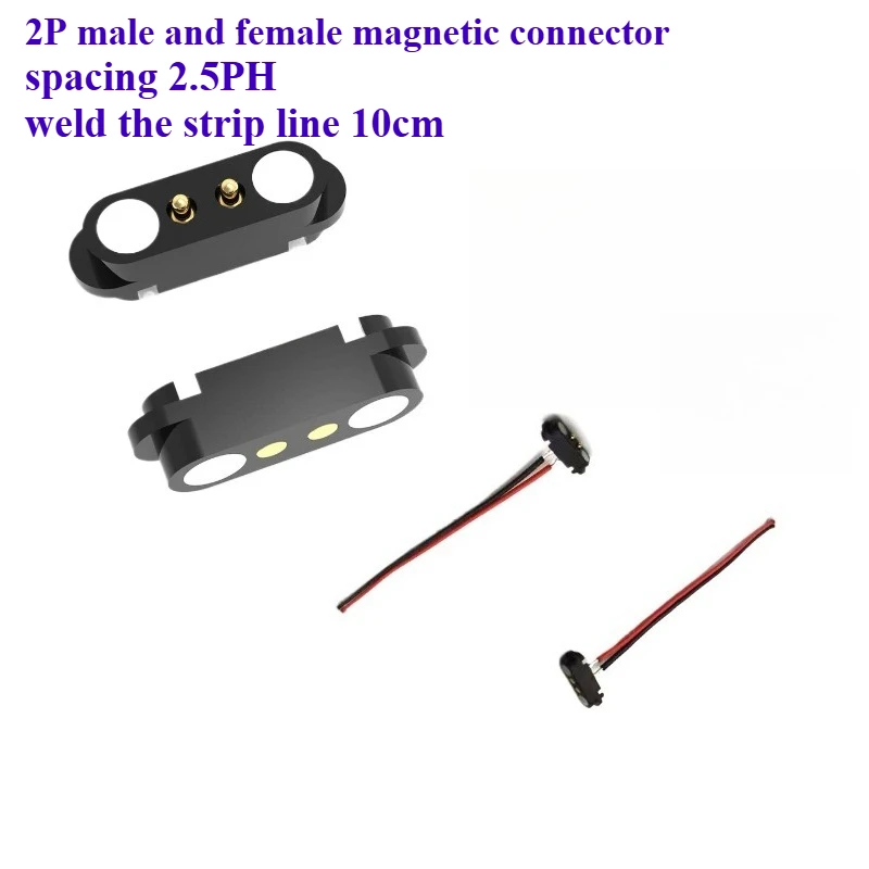 1Set / 5Set Magnetic Connector 2/3/4/5/6/8 PIN Bonding Wire Strip Wiring Terminal Strong Magnetic Solderless Quick Butt Joint