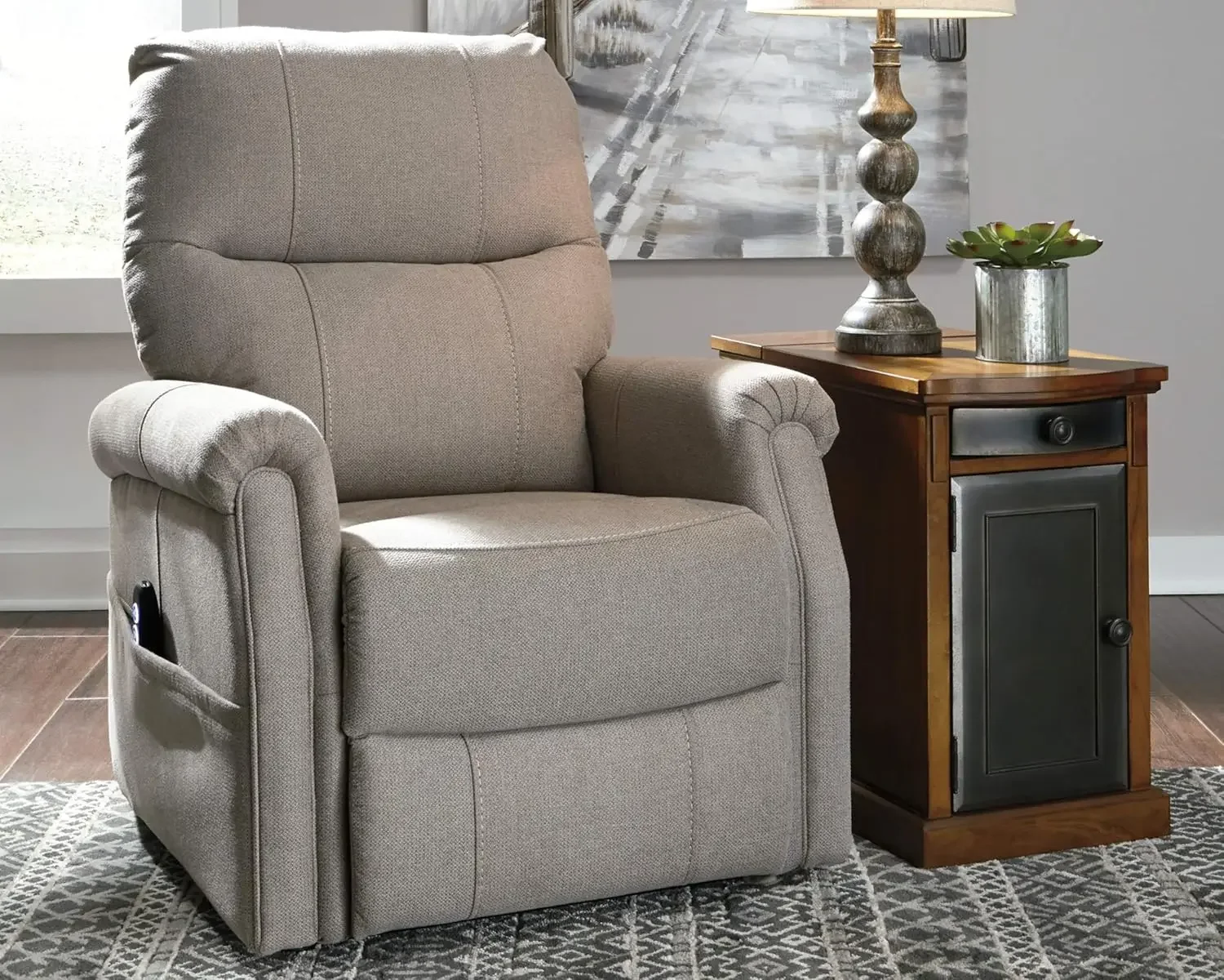 

Markridge Modern Electric Power Lift Recliner for Elderly, Gray