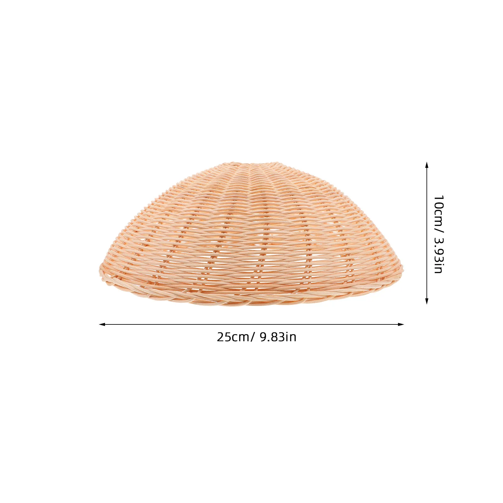 Pendant Lamp Shade Woven Rattan Lamp Cover Rustic Modern Simple Design Easy Install Decorative Light Diffuser for Bedroom Living