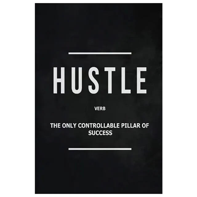 Grind Hustle Execution Motivierendes Zitat Leinwand-Wandkunst Inspirierende Poster und Drucke für Wohnzimmer Heimdekoration Ungerahmt – Detail 3