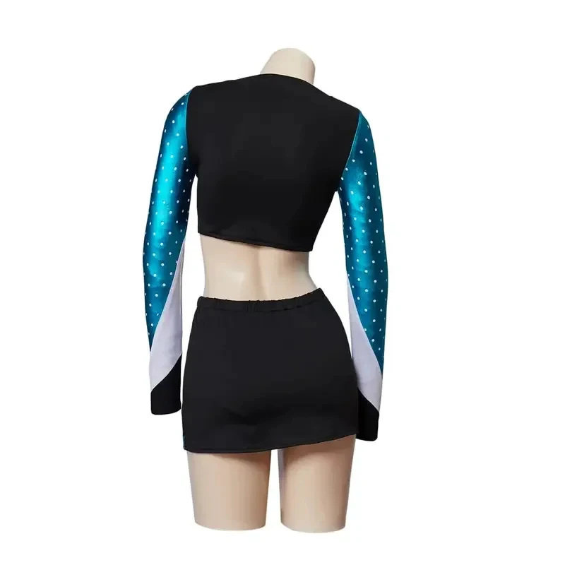 2026 Nouveauté Costume d'uniforme de pom-pom girl Euphoria Maddy Perez, tenue de cheerleading à manches longues pour l'école, Halloween, Cosplay HHGYV